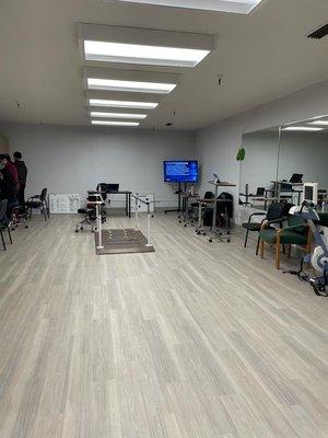 Rehab room for physical therapy and occupational therapy