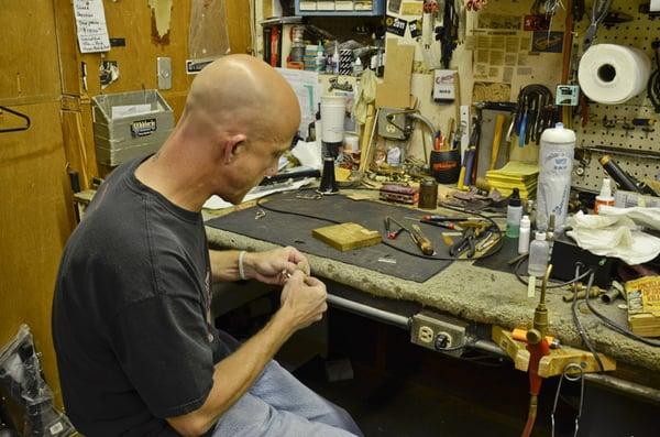 Mike is one of our band instrument repairmen. He has been repairing band instruments for over 19 years.