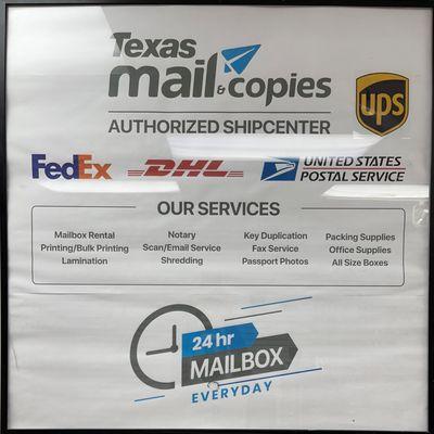 Texas Mail and Copies Services