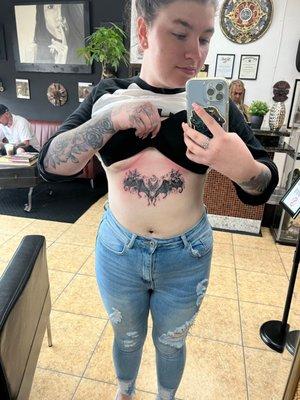 My sternum tattoo done by Ray