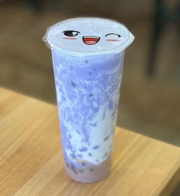 Boba Teas: Taro with crystal boba was yummy.