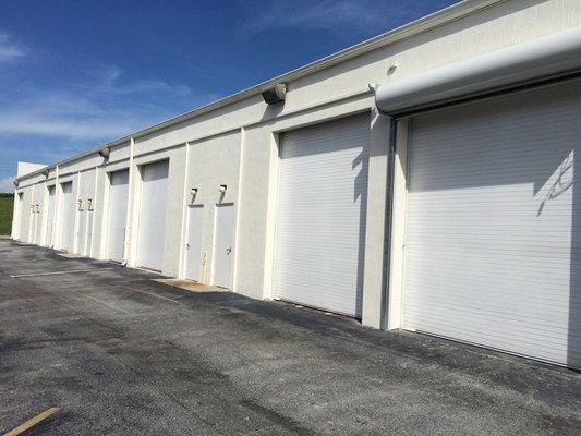 Rolling Steel Hurricane Code Approved Doors.