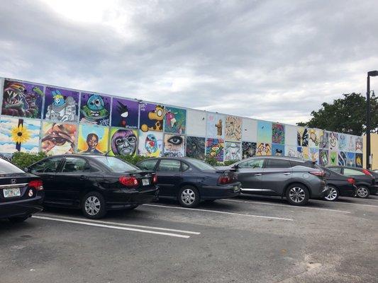 Parking lot murals