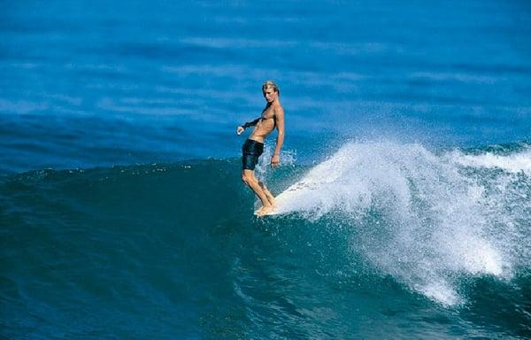 Zack catching a wave in Maui.