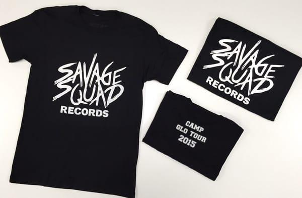 Amazing project with Nash from Savage Squad Records. We made 62 same day t-shirts for Nash. Wish them good luck in their Camp Glo Tour!