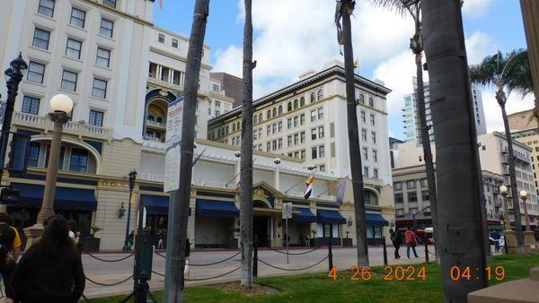 With the Horton Park the one hotel that has the ties to the park is the US Grant hotel which donated money to the building of the park.