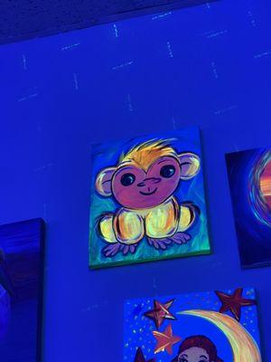 Black Light Glow Paintings