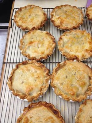 Beef and Chicken pot pies!