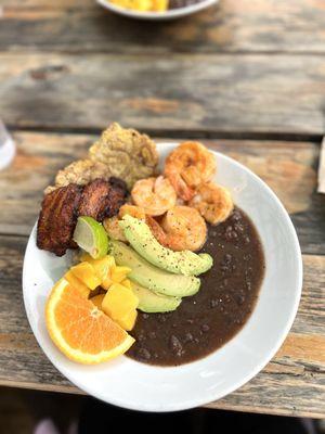 spicy mojo shrimp bowl