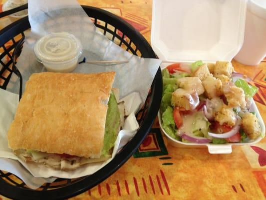 Rosemary Chicken & Caesar Salad