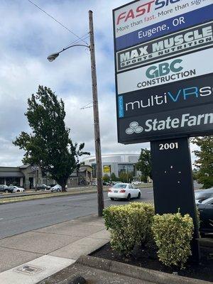 Matthew Knight Arena located across from Anne Malaythong State Farm Insurance in Eugene, OR. Near the U of O. 
Teamanne.com