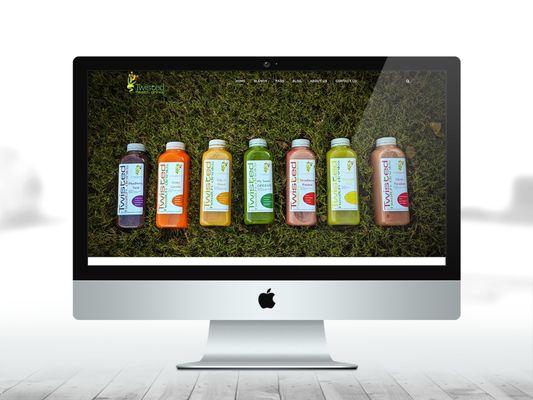 Small business website design for natural juice company