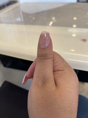 Nail broke after 1 day