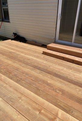 Can you see the difference between the deck and the stairs? Deck = Foster lumber in Vallejo. Stairs = Ashby lumber in Concord.