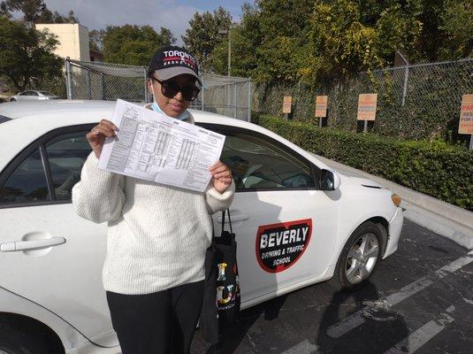 Congratulations To Ms. Hooda! for passing her driving test! 2021