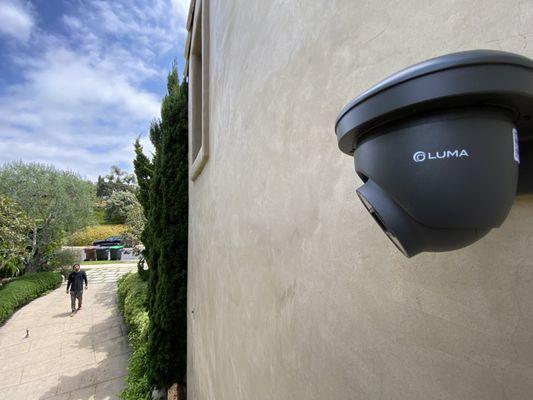 Installation of Luma surveillance system.
Client wanted hardwire cameras due to multiple break-ins in Newport Coast area