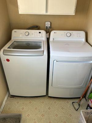 New LG washer and dryer