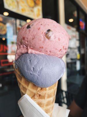 Strawberry Cookie Crunch and Jasmine Milk Tea