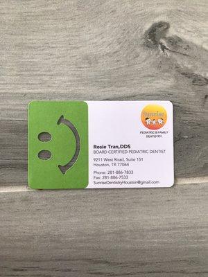 Cute business card