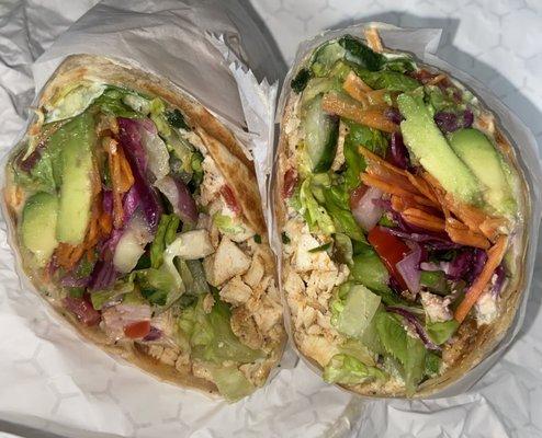 Chicken wrap with avocado