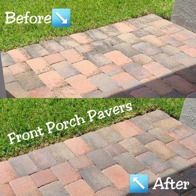 Front Porch / Patio Pressure Cleaned