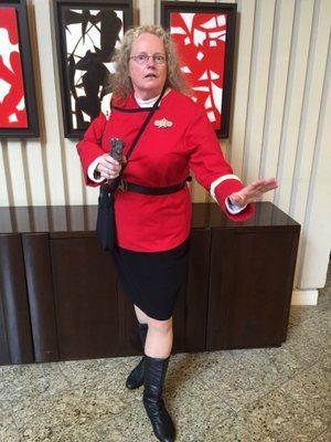 Not everyone can alter a Starfleet uniform-great work!