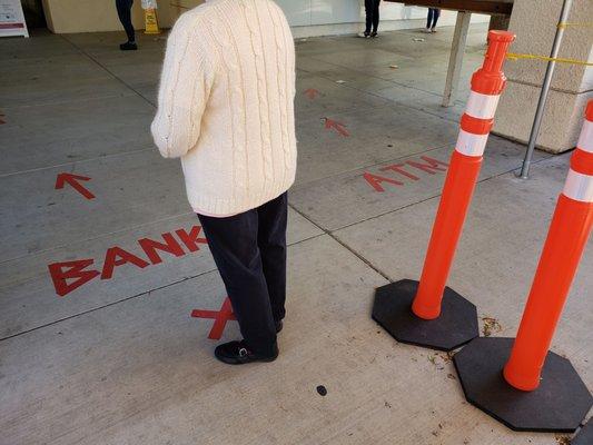 Poor line markings that you can't make out until you are already at the front of the line.