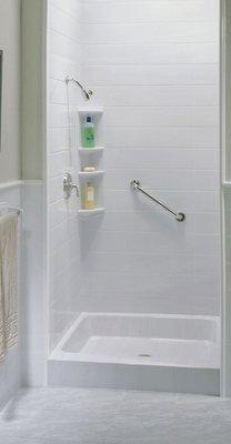 Carmichael tub to shower conversion