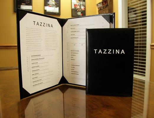 Tazzina Menu Design