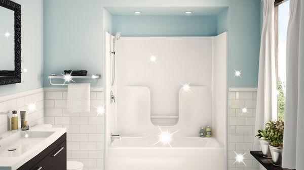 The bathroom will sparkle and shine after every cleaning time!