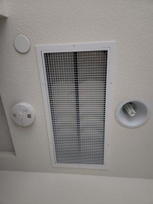 Whole house intake vent.