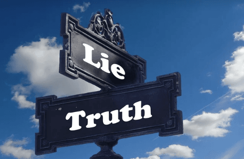 Determine truth over lie with lie detector test.