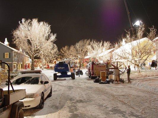 Snow job at Downey Studios for "Christmas with the Kranks"