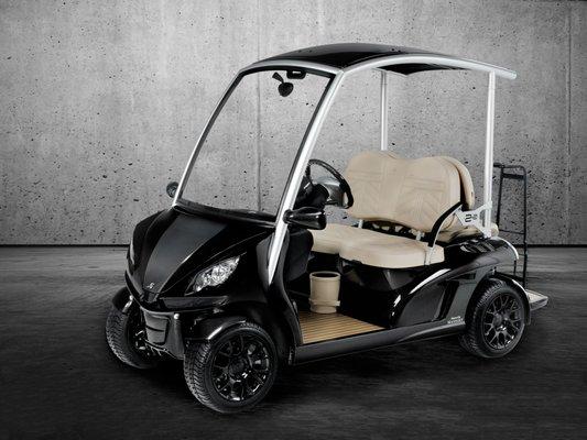 We feature Garia luxury golf cars which can include custom Mansory uprades