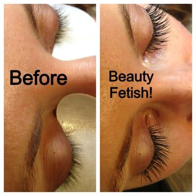 Semi Permanent eyelash extensions *_*