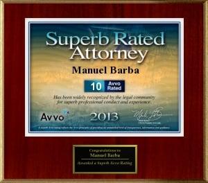 Avvo Superb Attorney Award