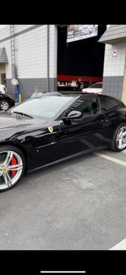 Beautiful Ferrari done with 3M ceramic 20% on the 2 front doors and 5% on the back