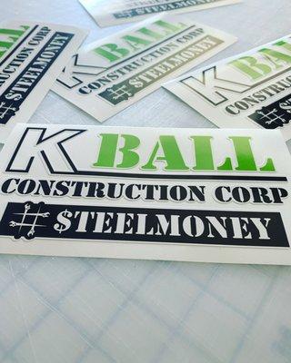 We can print your logo on a sticker or decal!