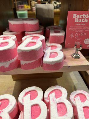 Barbie bath bombs.