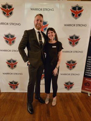 Beyond being agents, we both work for our favorite local non-profit for Veterans, WarriorStrong