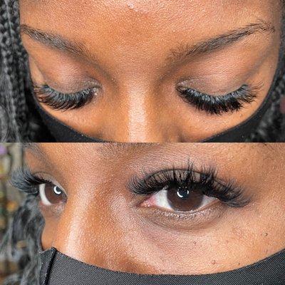 Volume lash extensions