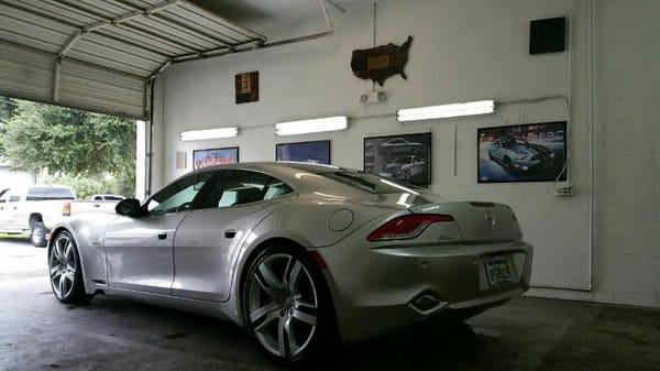 This is a Fisker Karma ,that got the Platinum package.