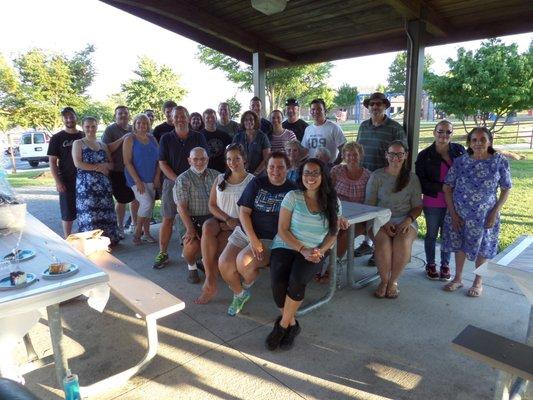 Cyan Sky team and families at our  first annual summer picnic!