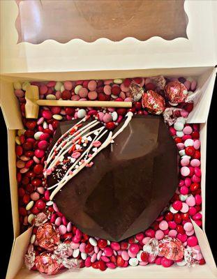 Valentine breakable chocolate heart-Call us 928-379-0885