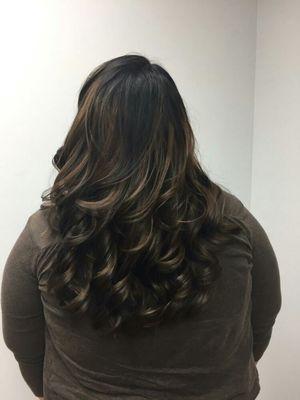 Gorgeous chocolate brown ombre