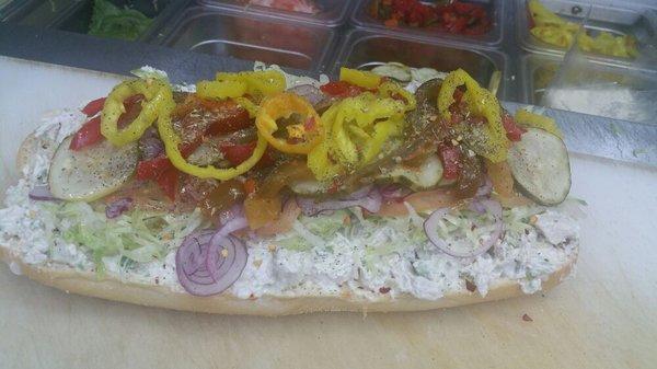 Chicken salad hoagies