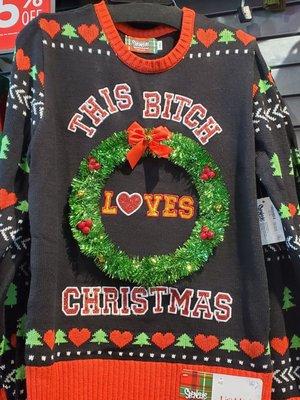 Love for Christmas sweater.