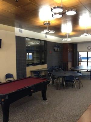 Billiards, ping pong, cards, and board games