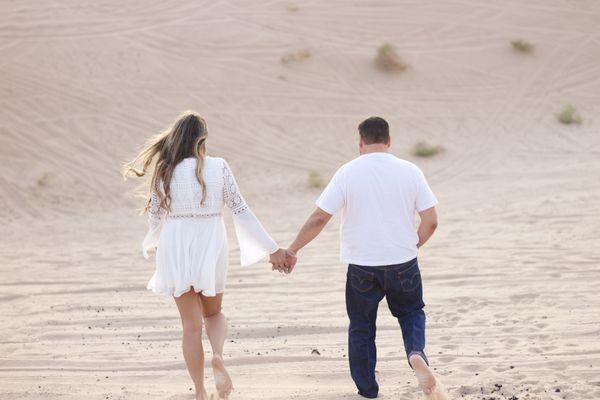 Engagement session #glamissanddunes