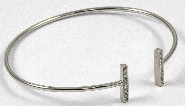 Bangle bracelet "t" designs